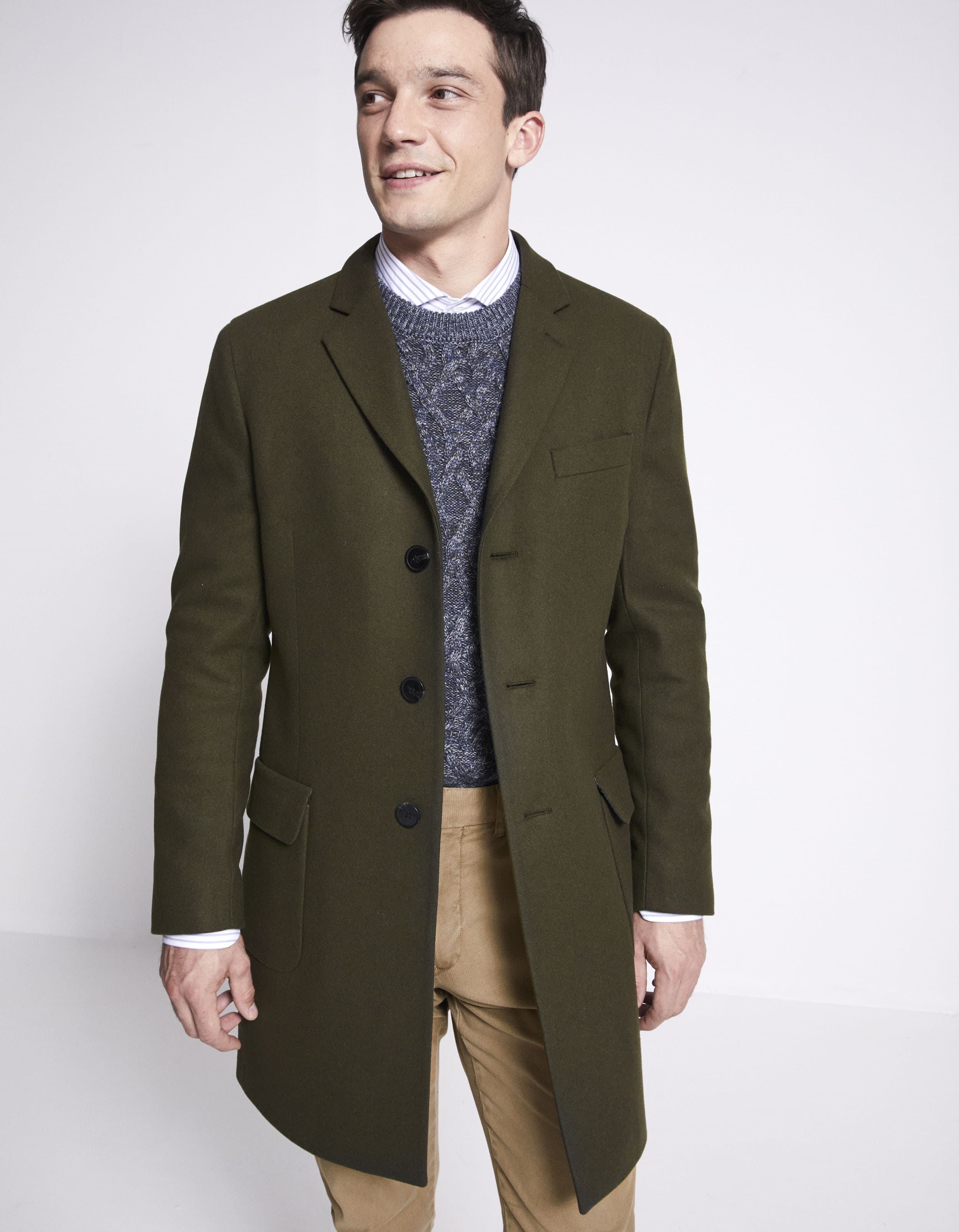 Manteau tissu italien laine mélangée prix 159,90 €