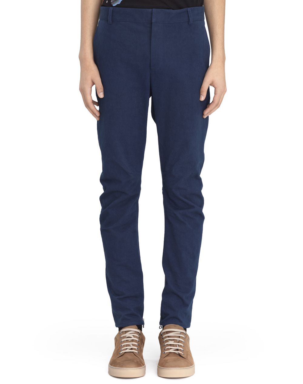 Pantalon biker en coton bleu,Lanvin Prix €675