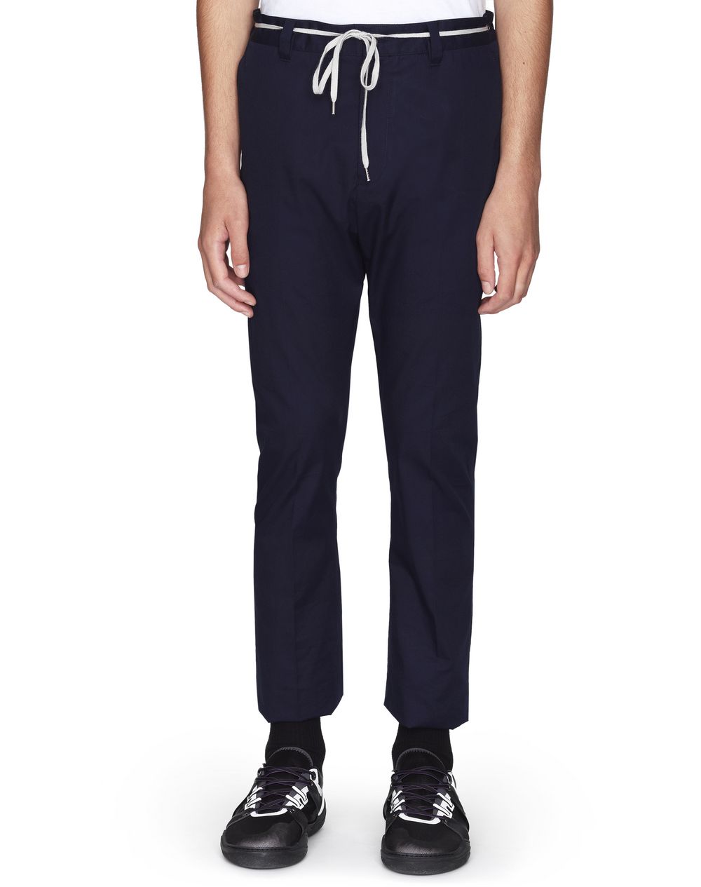 Pantalon en coton bleu foncé Lanvin Prix €450