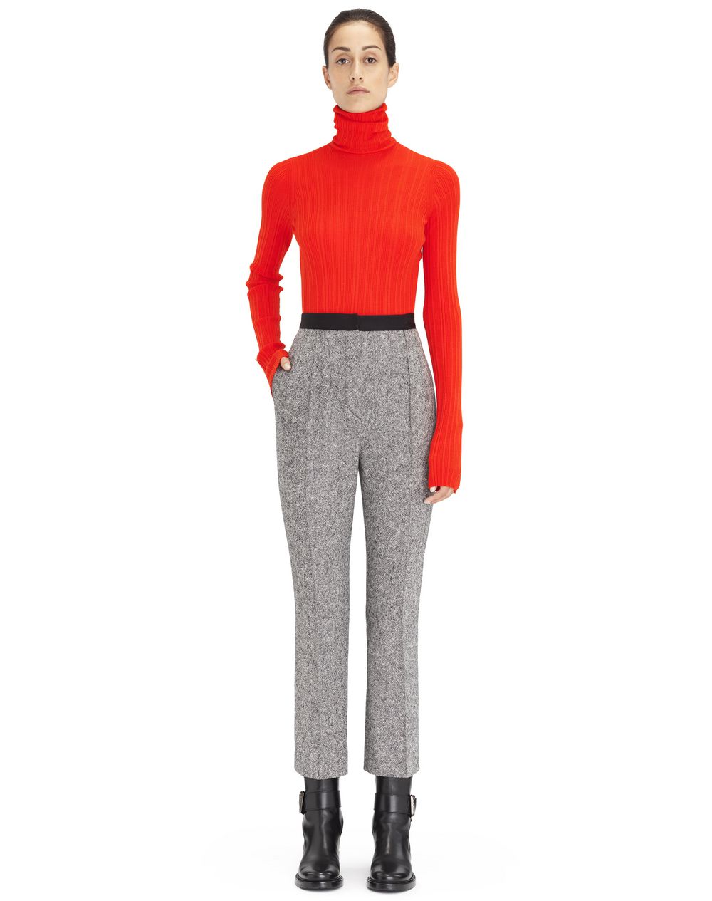 Pantalon en tweed léger gris, taille haute Lanvin – Prix €815