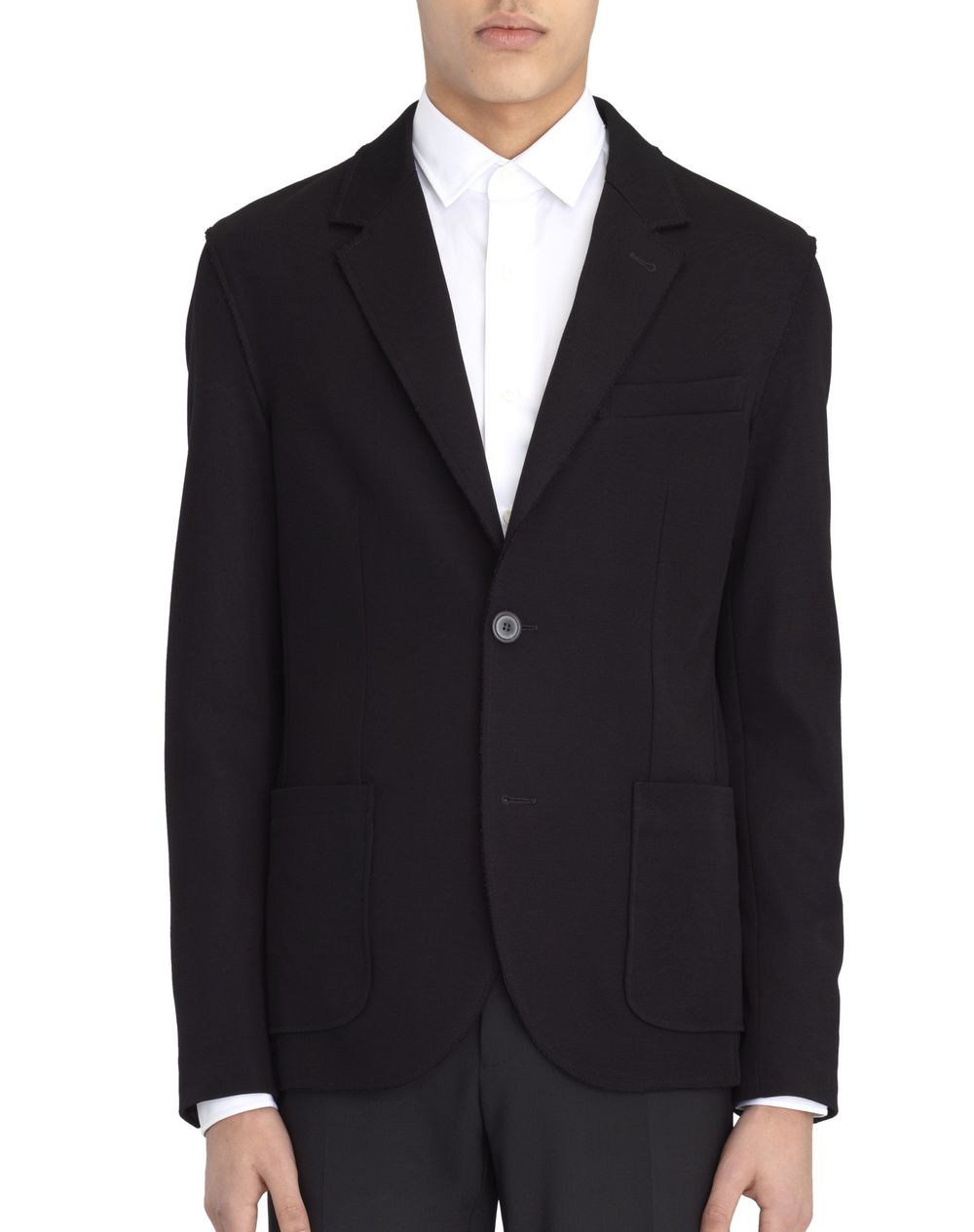 Veste déconstruite en coton point Milano noir, Lanvin Prix €895