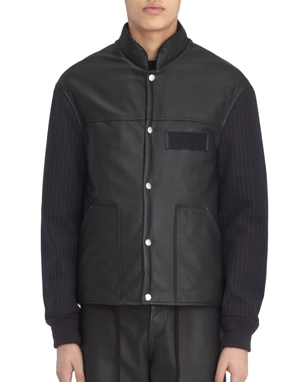 Veste en cuir d’agneau noir Lanvin Prix €2 795