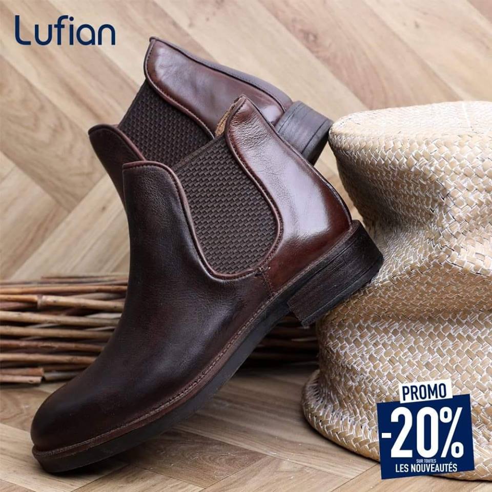 découvrez la nouvelle collection hiver des boots et chaussures homme lufian 100% cuir, confort, qualité et profitez d'une remise de 20%.