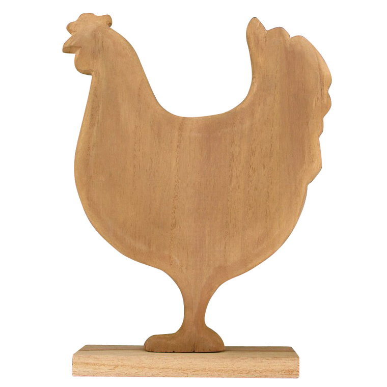 Poule décorative en bois 23x18x5 cm BOTANIC Prix 7.25 €