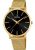 Montre Festina Boyfriend 38mm cadran noir bracelet en maille dorée pour femmes F20476-2
