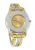 Swatch SFK240A Tri Gold Large Multicolor Dial Steel Bracelet Women Watch NEW